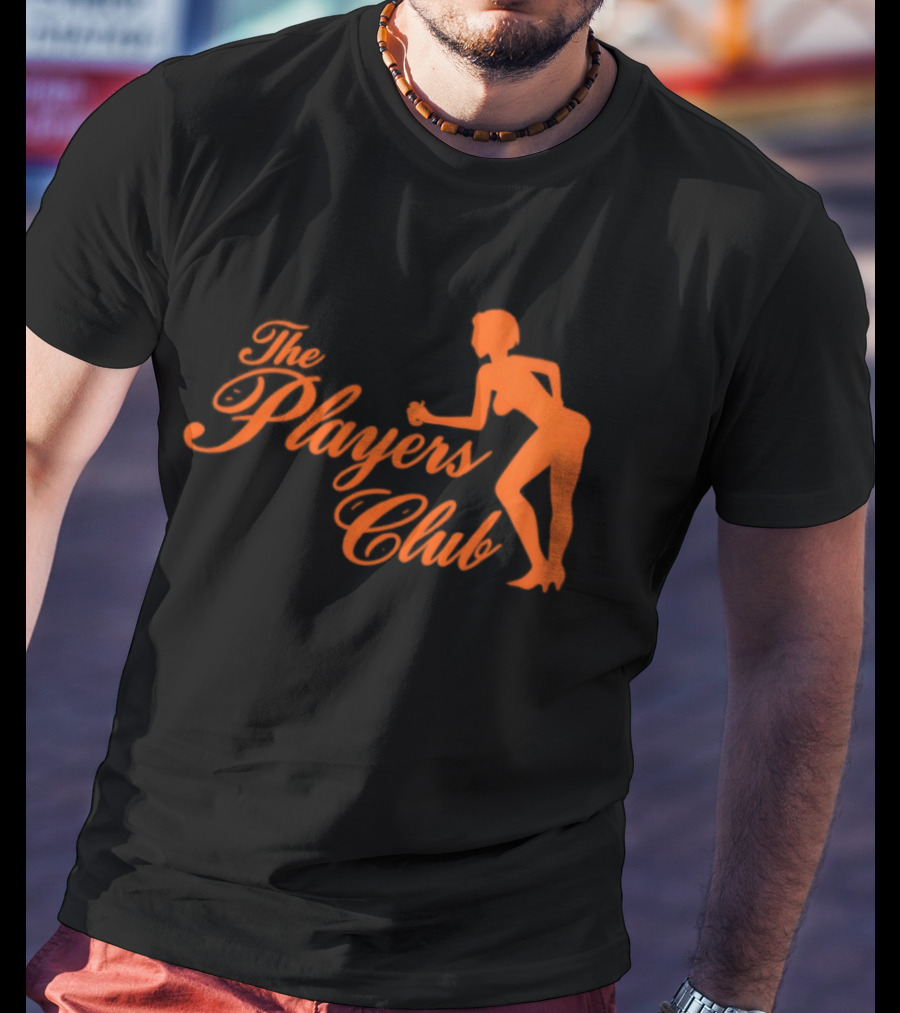 The Players Club Silhouette Retro Script T-Shirt