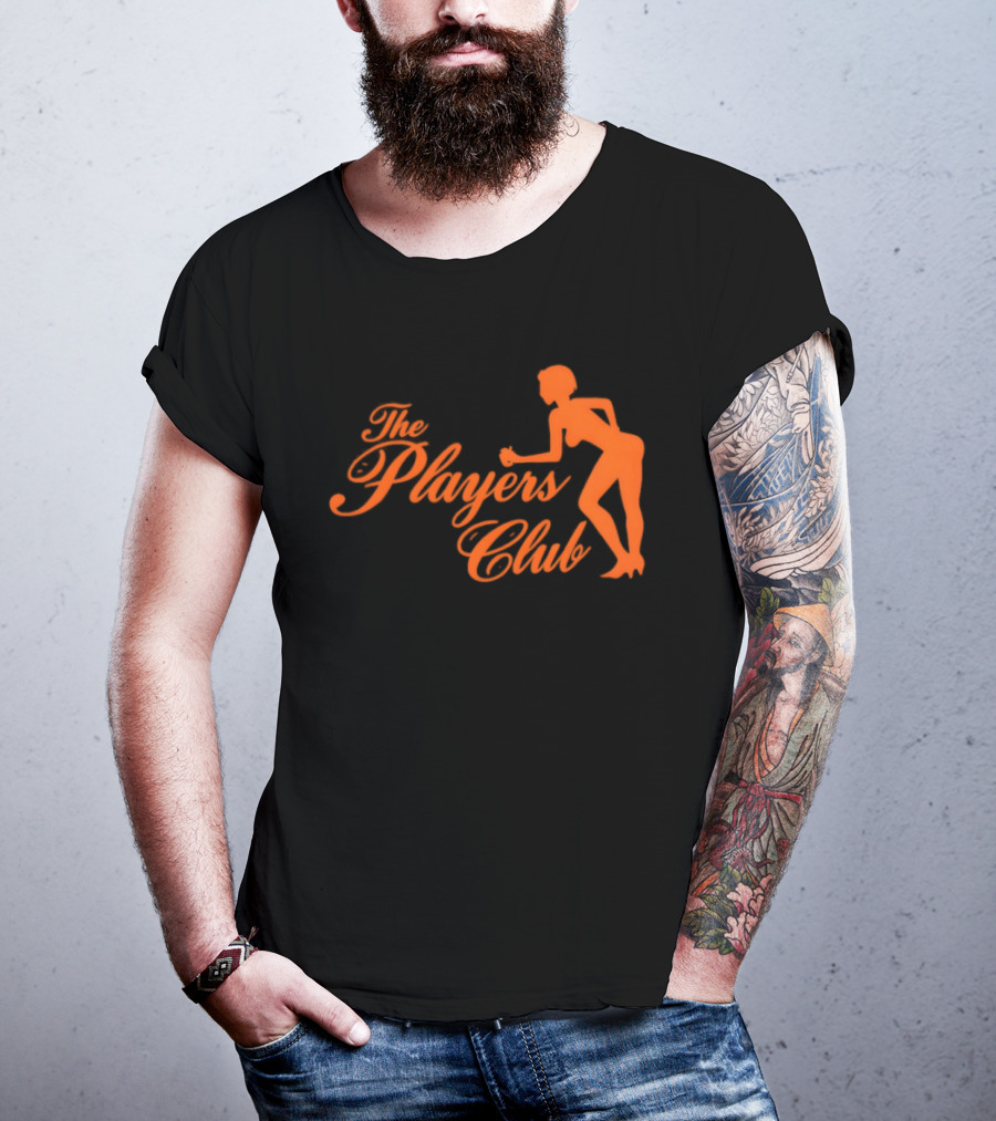The Players Club Silhouette Retro Script T-Shirt