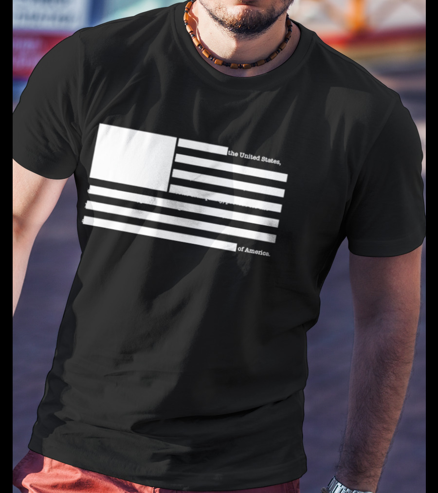 United States Declaration Of Independence Flag T-Shirt