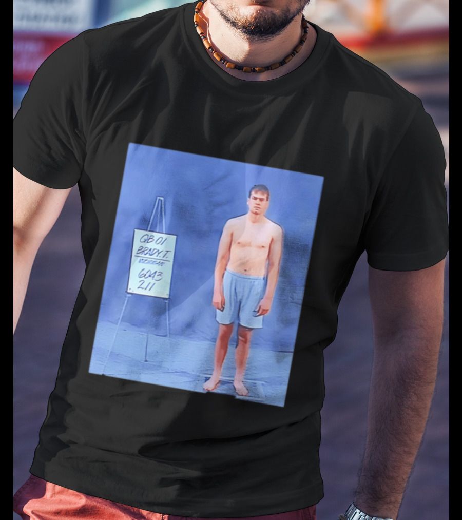 QB 01 Brady Combine 6043 211 New England Patriots T-Shirt
