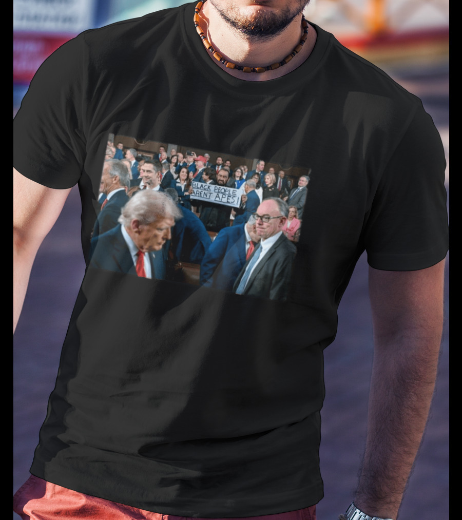 Trump Event Protest Sign Black People Aren't APES T-Shirt