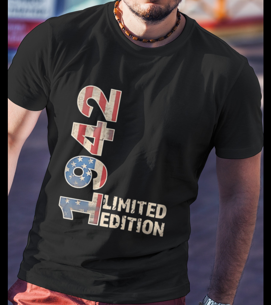 USA 1942 Limited Edition American Flag T-Shirt