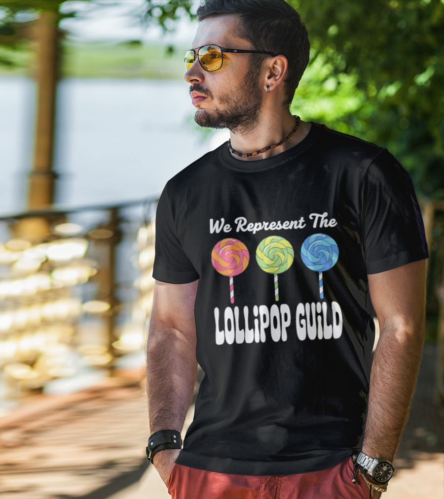 We Represent The Lollipop Guild Wizard Of Oz Classic Phrase With Colorful Lollipops T-Shirt