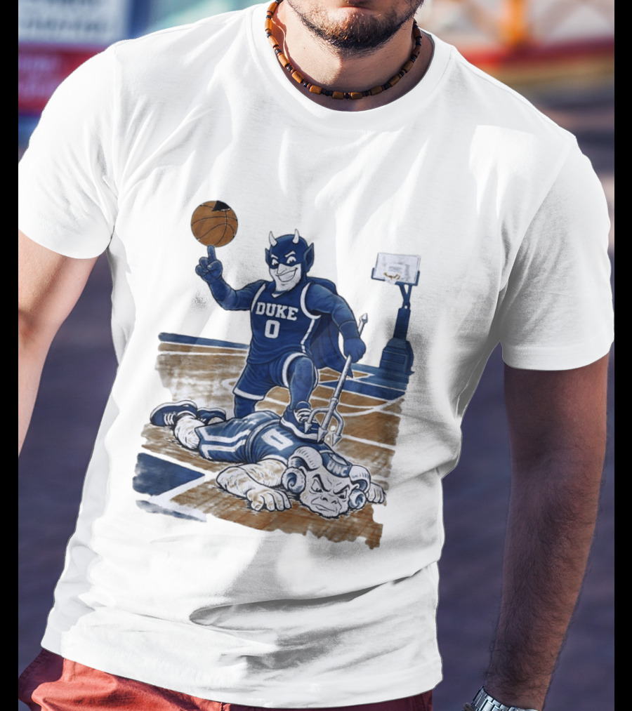 Duke Blue Devils Victory Over UNC Tar Heels Basketball Rivalry T-Shirt