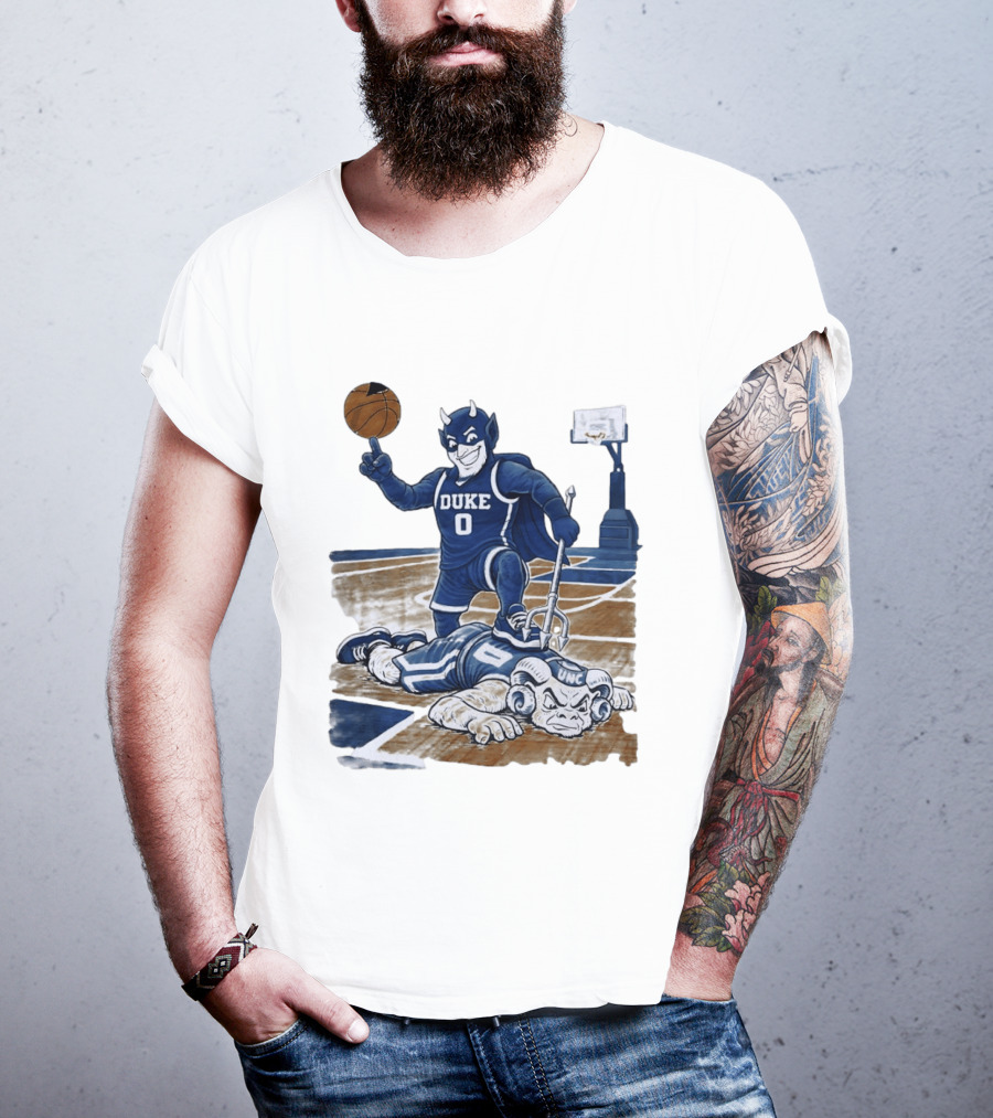 Duke Blue Devils Victory Over UNC Tar Heels Basketball Rivalry T-Shirt