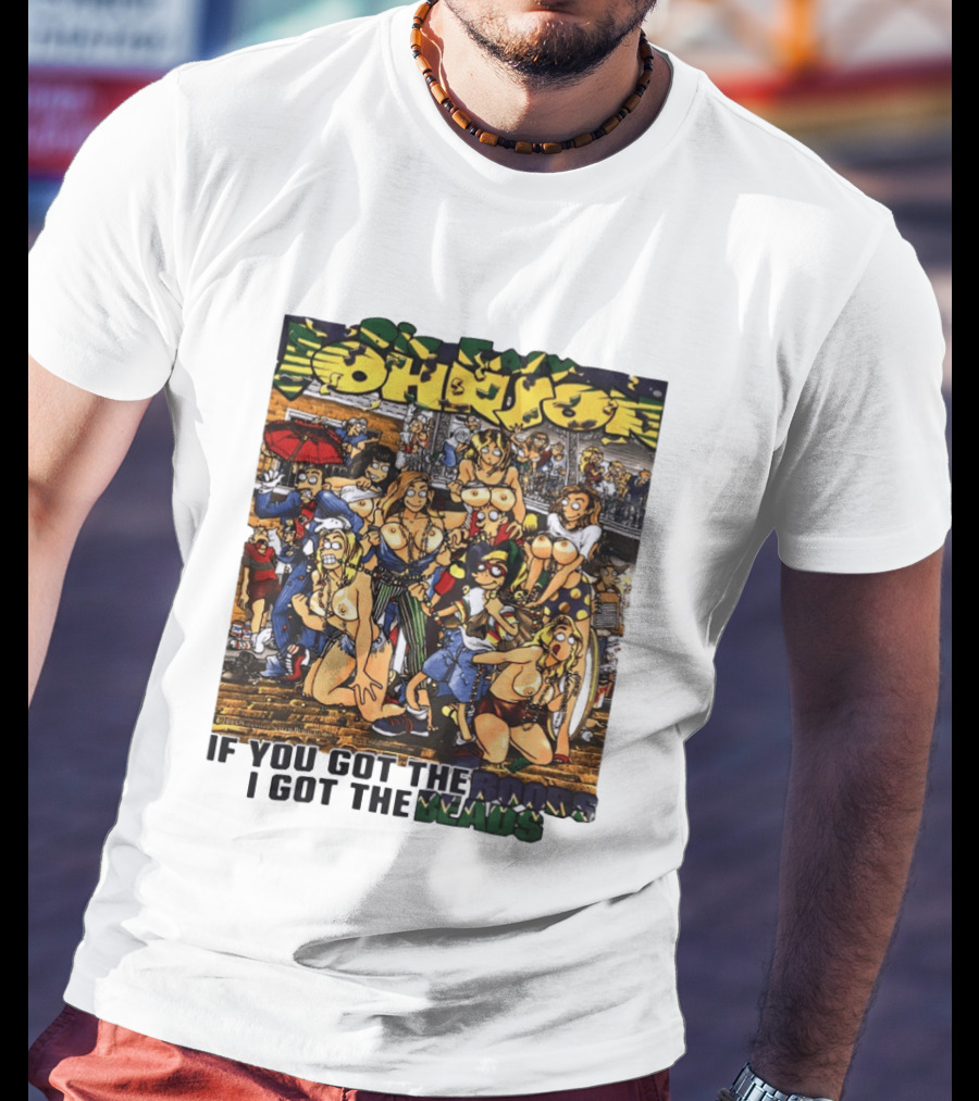 Big Johnson If You Got The Boobs I Got The Beads Mardi Gras Party T-Shirt