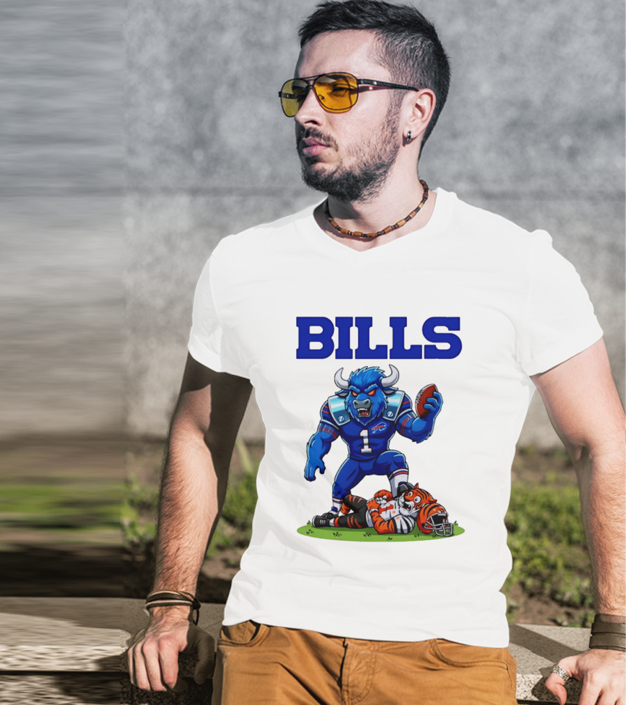 Buffalo Bills Dominating Victory Over Cincinnati Bengals Football Rivalry T-Shirt