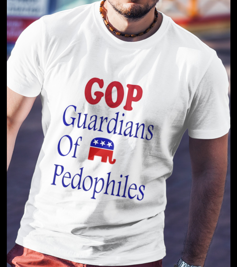 GOP Guardians Of Pedophiles Elephant Symbol Critique T-Shirt