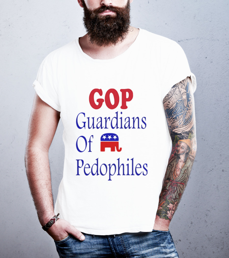 GOP Guardians Of Pedophiles Elephant Symbol Critique T-Shirt