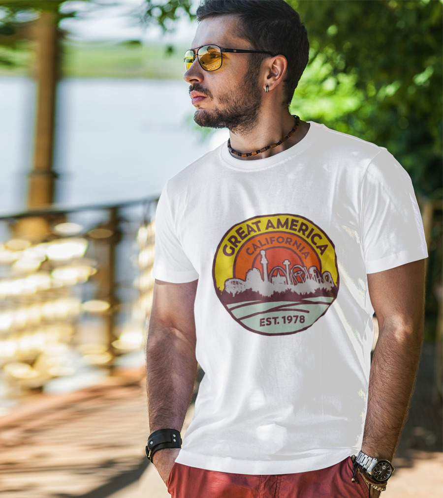 Great America California Est 1978 Roller Skyline T-Shirt