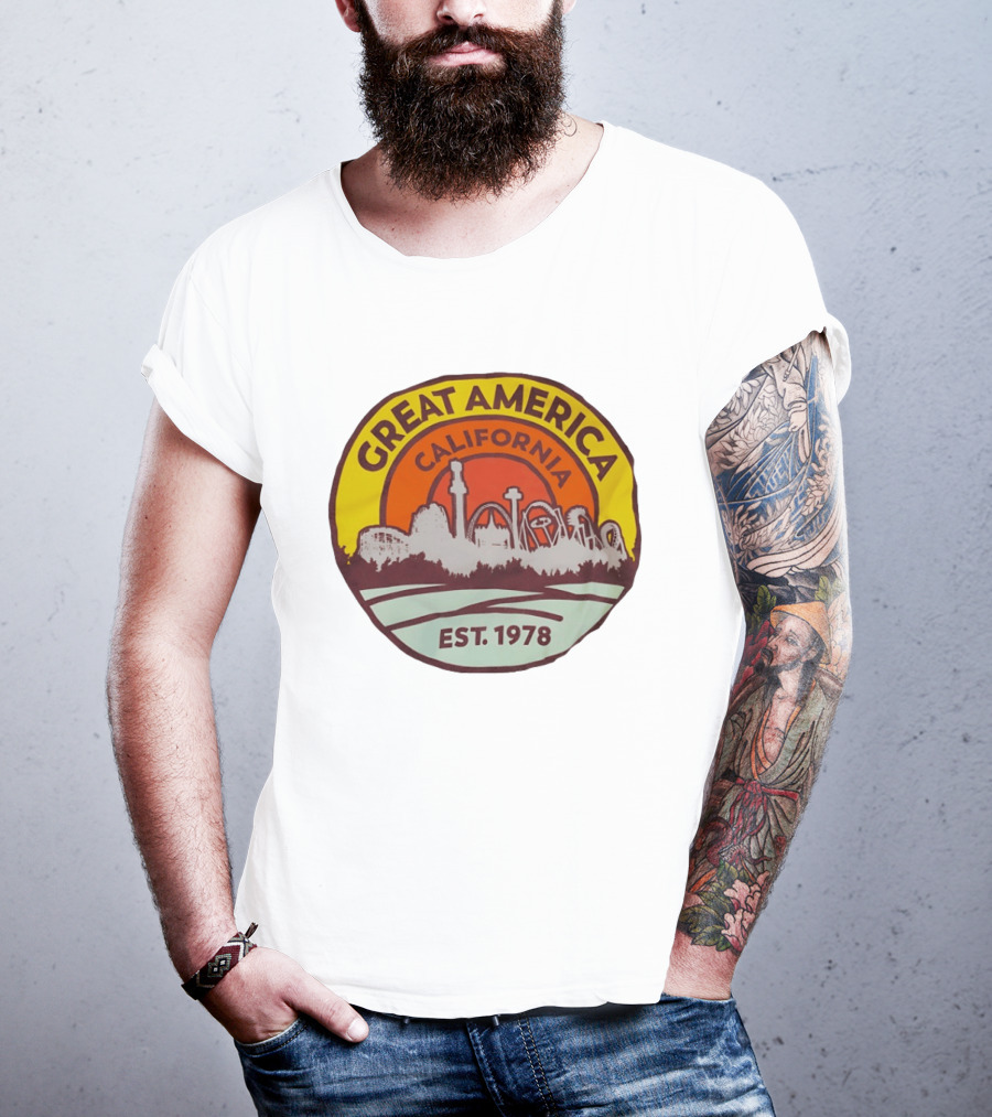Great America California Est 1978 Roller Skyline T-Shirt