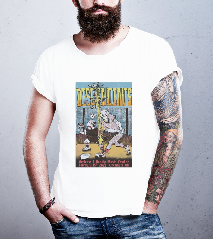 Descendents Andrew J Brady Music Center February 15 2026 Cincinnati OH T-Shirt