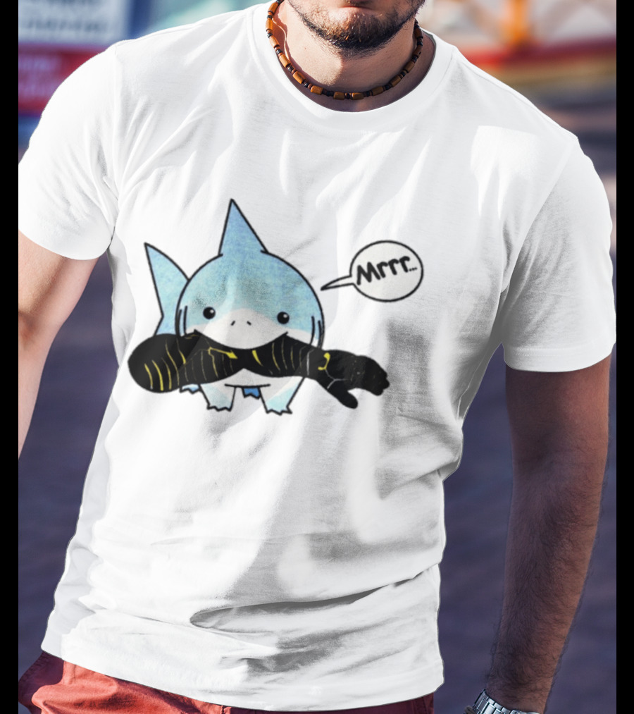 Jeff The Land Shark Mrrr Thunderbolts Eating Arm T-Shirt