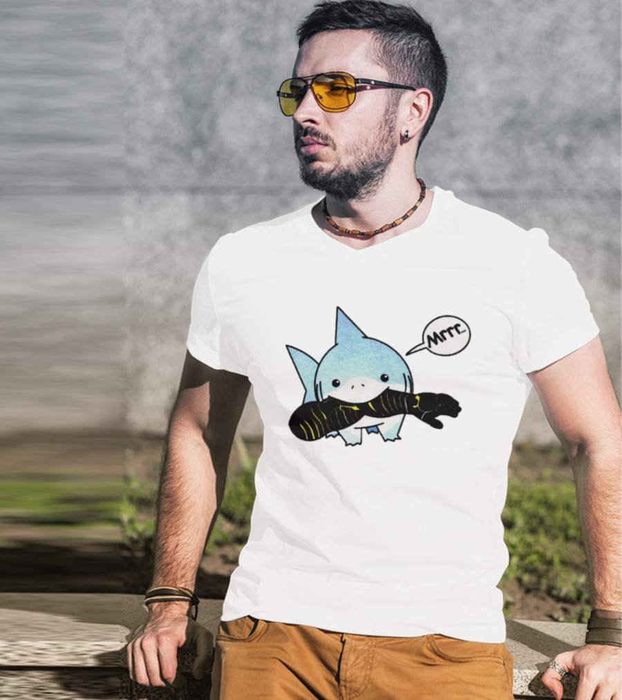 Jeff The Land Shark Mrrr Thunderbolts Eating Arm T-Shirt