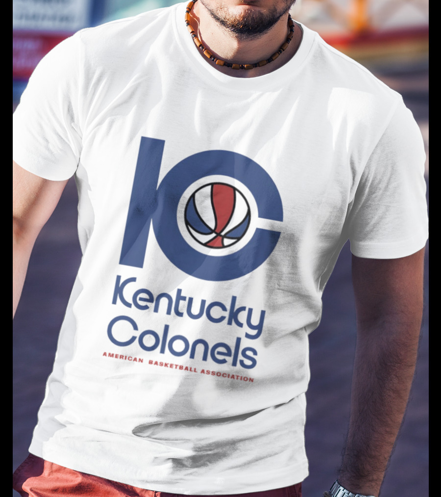 Kentucky Colonels 10 Colonel Army American Basketball Association Fan Collection T-Shirt
