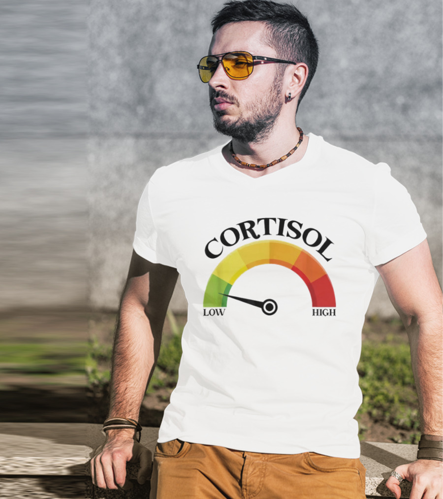 Cortisol Gauge Low Wellness Motivation T-Shirt