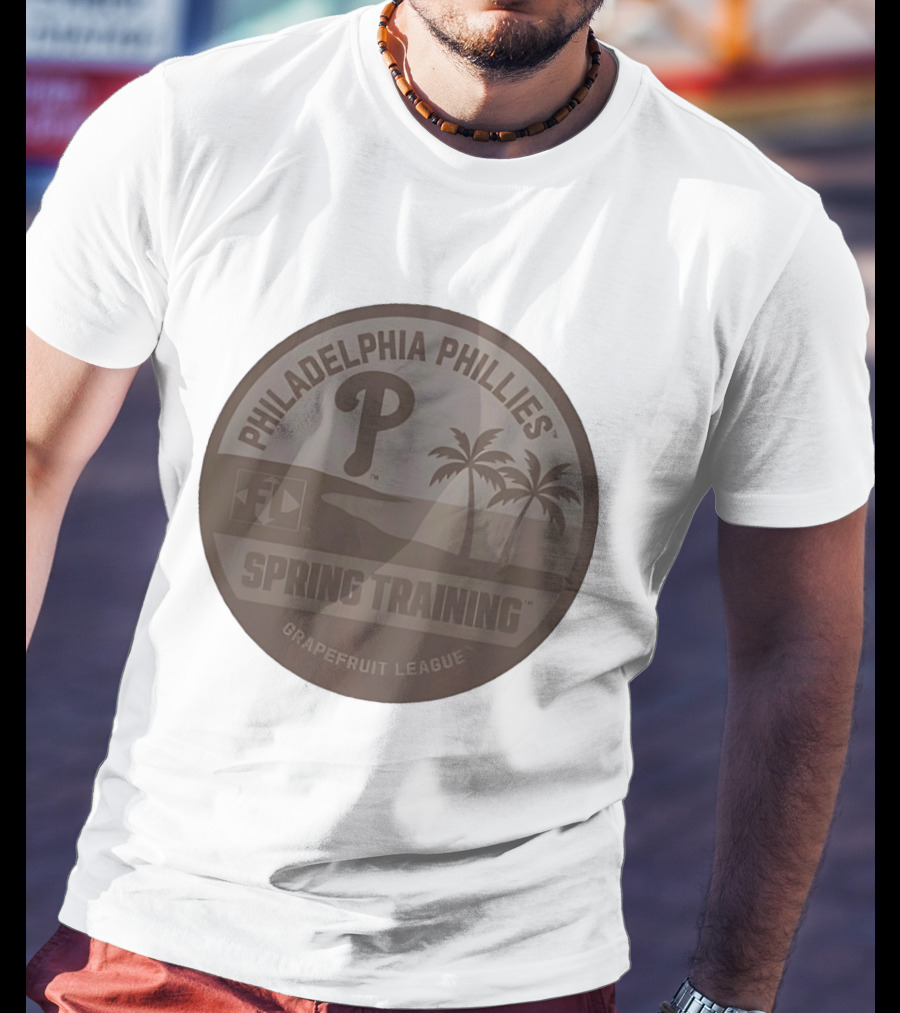 Philadelphia Phillies Spring Training Grapefruit League Palms And Sunset T-Shirt
