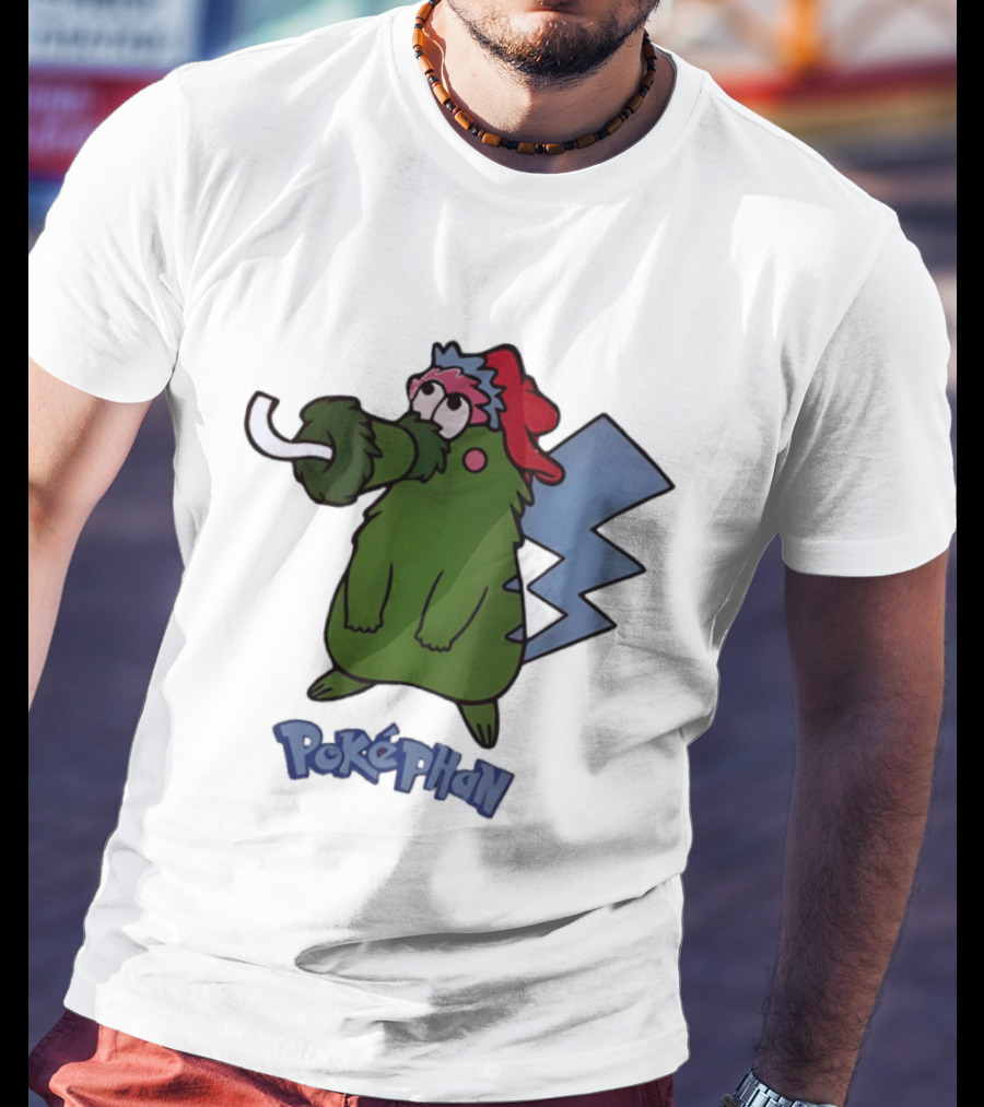Philadelphia Phillies Pokephan Pikachu Phanatic Collaboration T-Shirt