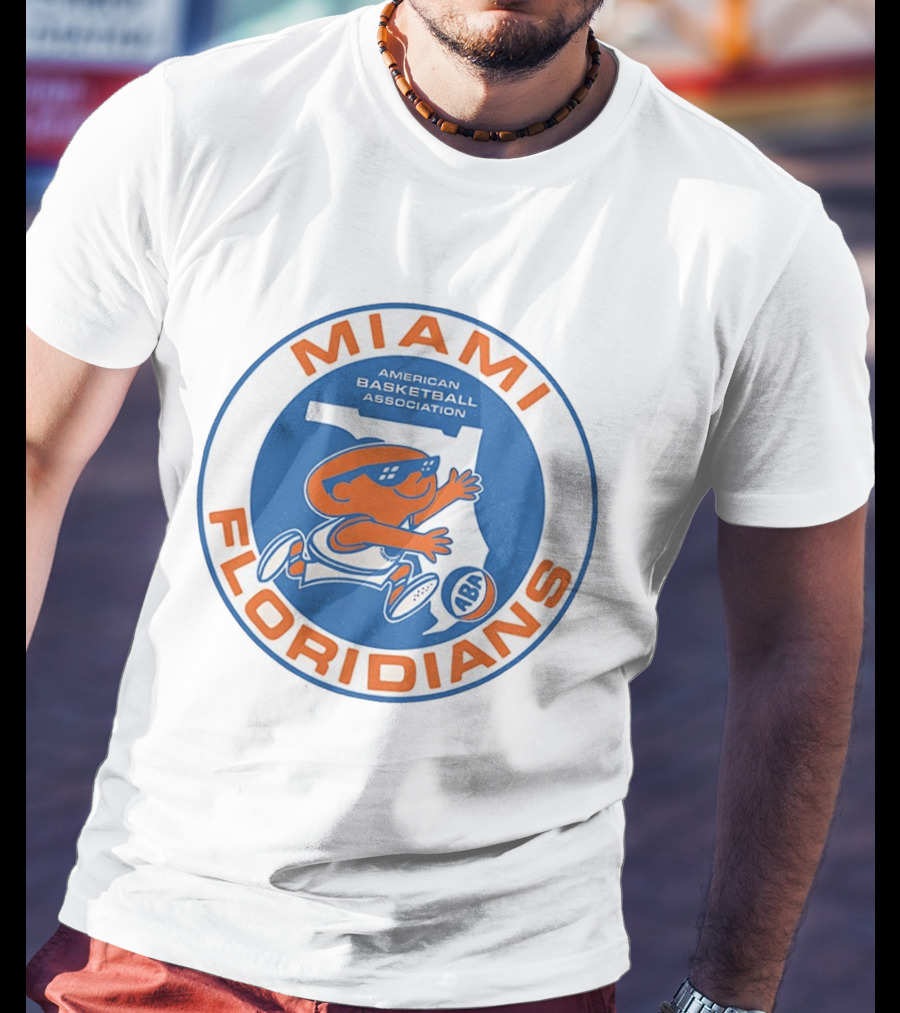 Miami Floridians American Basketball Association Vintage ABA T-Shirt