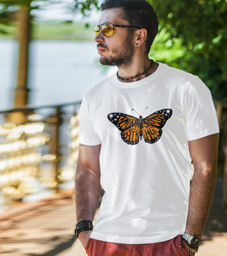 Minnesota Strong Monarch Butterfly Pride T-Shirt