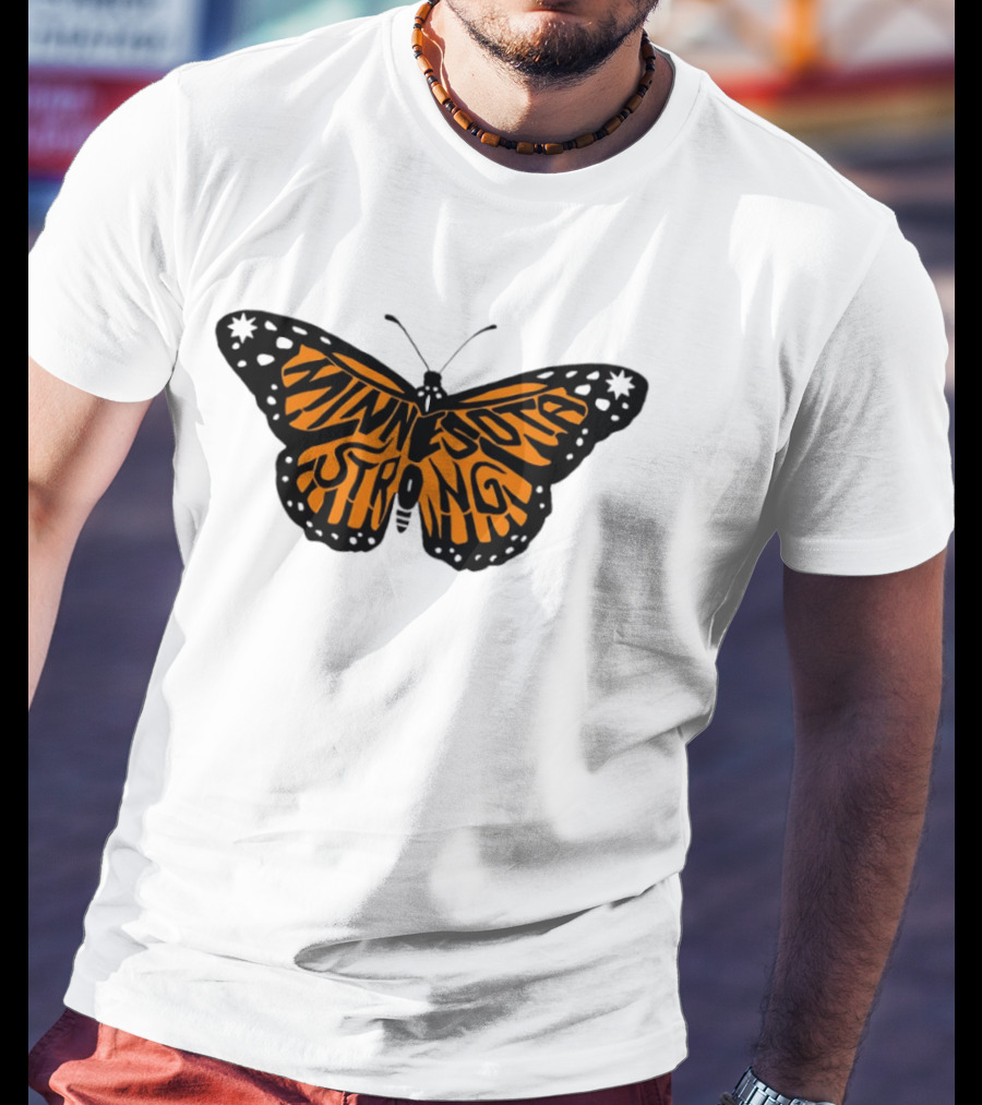 Minnesota Strong Monarch Butterfly Pride T-Shirt