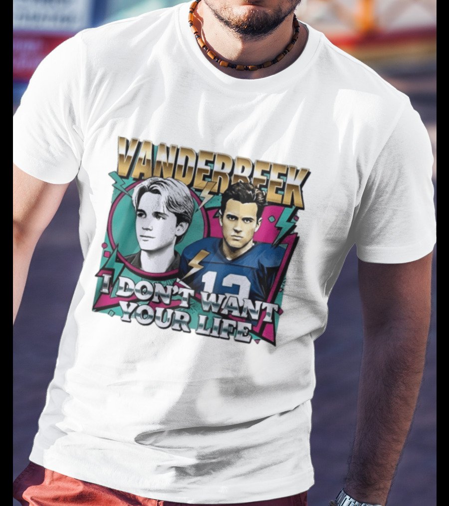Vanderbeek I Don't Want Your Life 90s Football T-Shirt