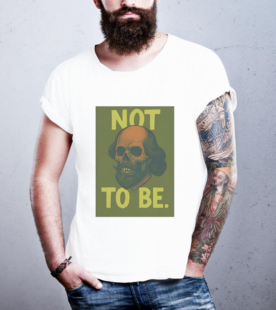 Skull Shakespeare Not To Be Hamlet Mashup T-Shirt