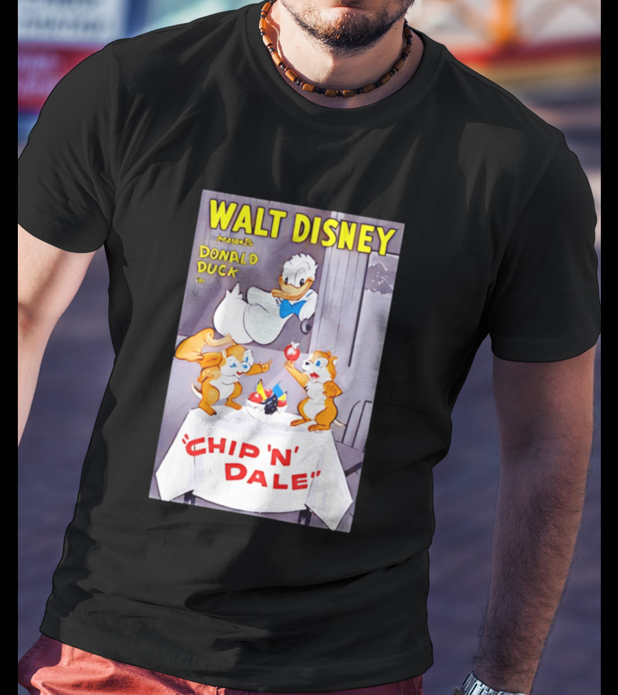 Walt Disney Donald Duck Chip 'N' Dale Vintage Animation T-Shirt