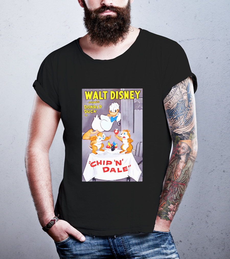 Walt Disney Donald Duck Chip 'N' Dale Vintage Animation T-Shirt