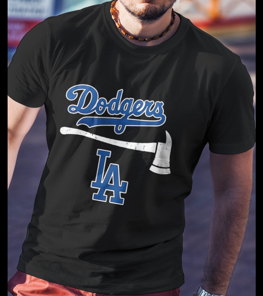 Dodgers Firefighter Axe LA Dodgers T-Shirt
