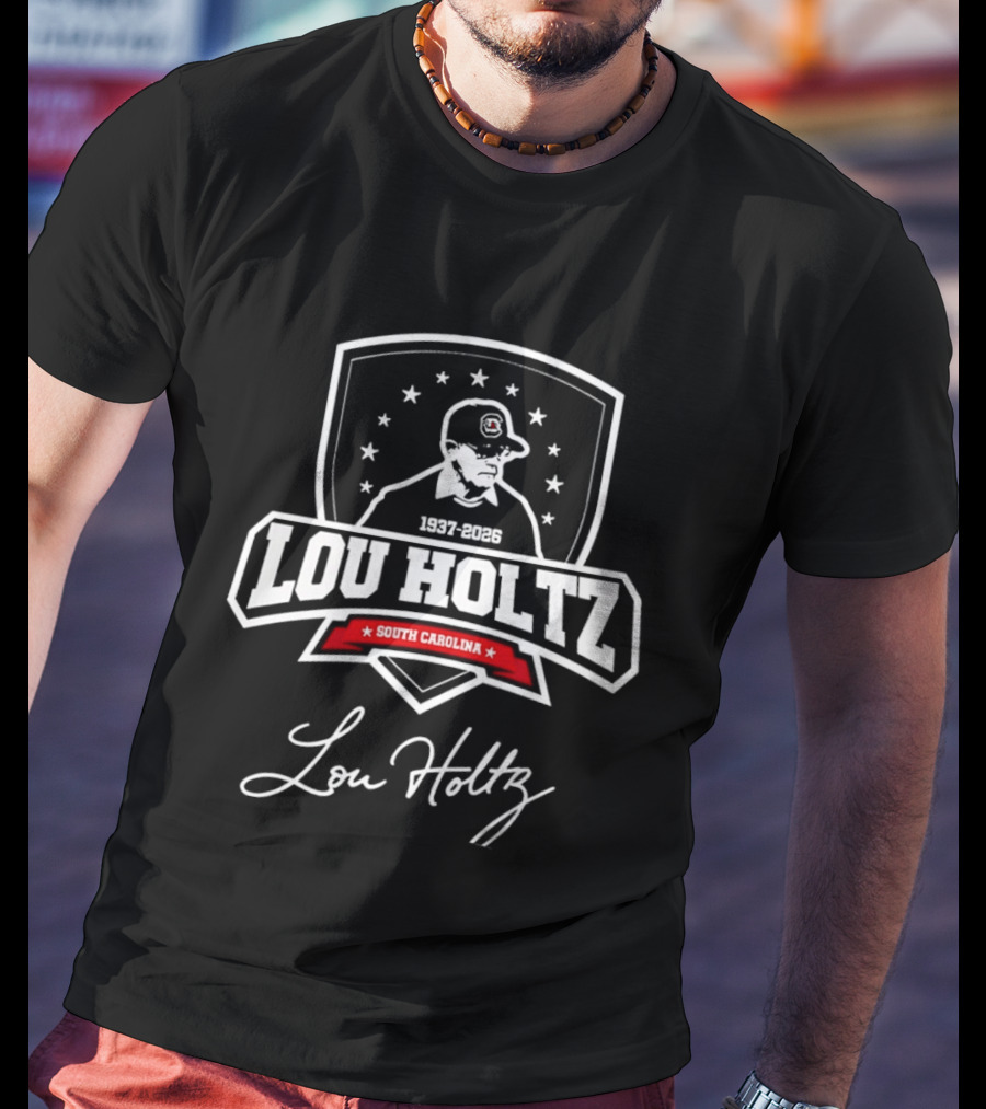 Lou Holtz South Carolina Gamecocks 1937 2026 Football Legacy T-Shirt