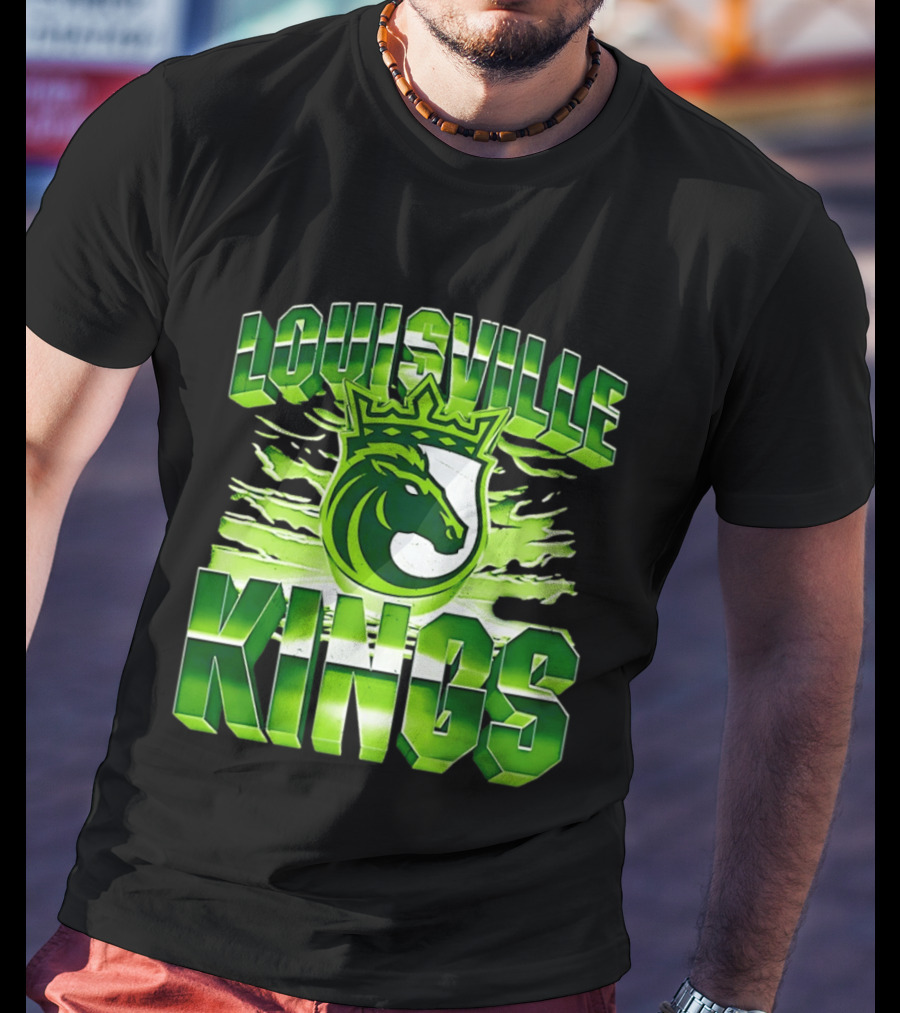 Louisville Kings Green Shield Horse T-Shirt