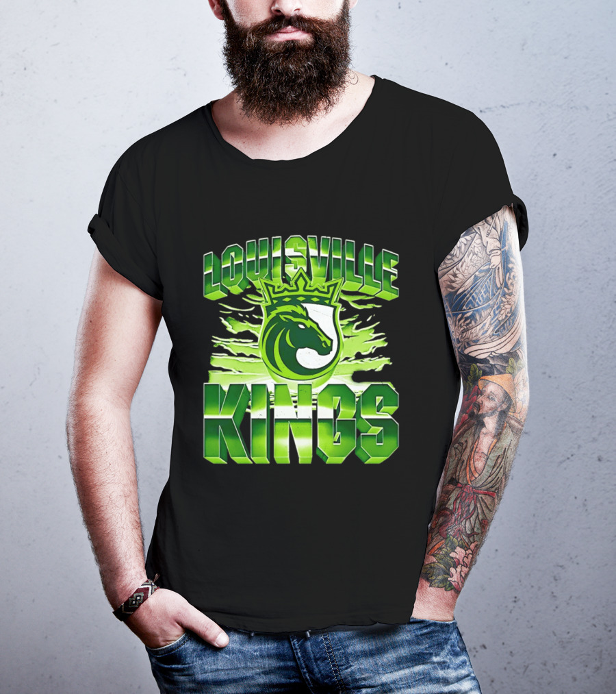 Louisville Kings Green Shield Horse T-Shirt