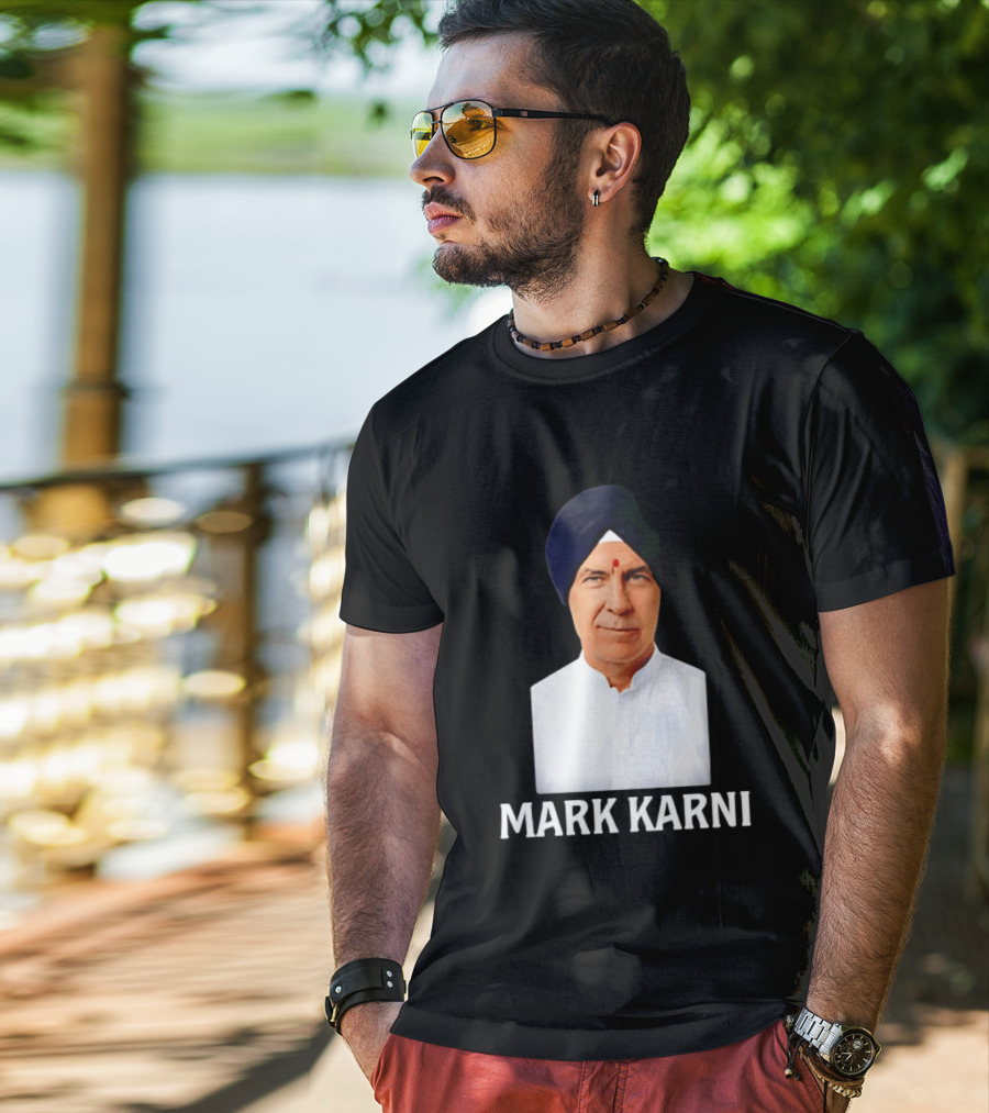 Mark Carney Turban Portrait Mark Karni T-Shirt