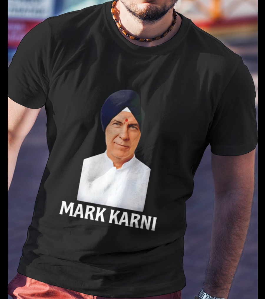 Mark Carney Turban Portrait Mark Karni T-Shirt