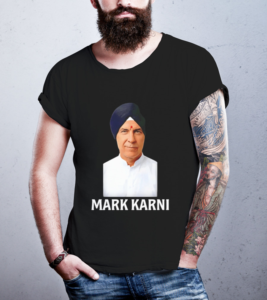 Mark Carney Turban Portrait Mark Karni T-Shirt