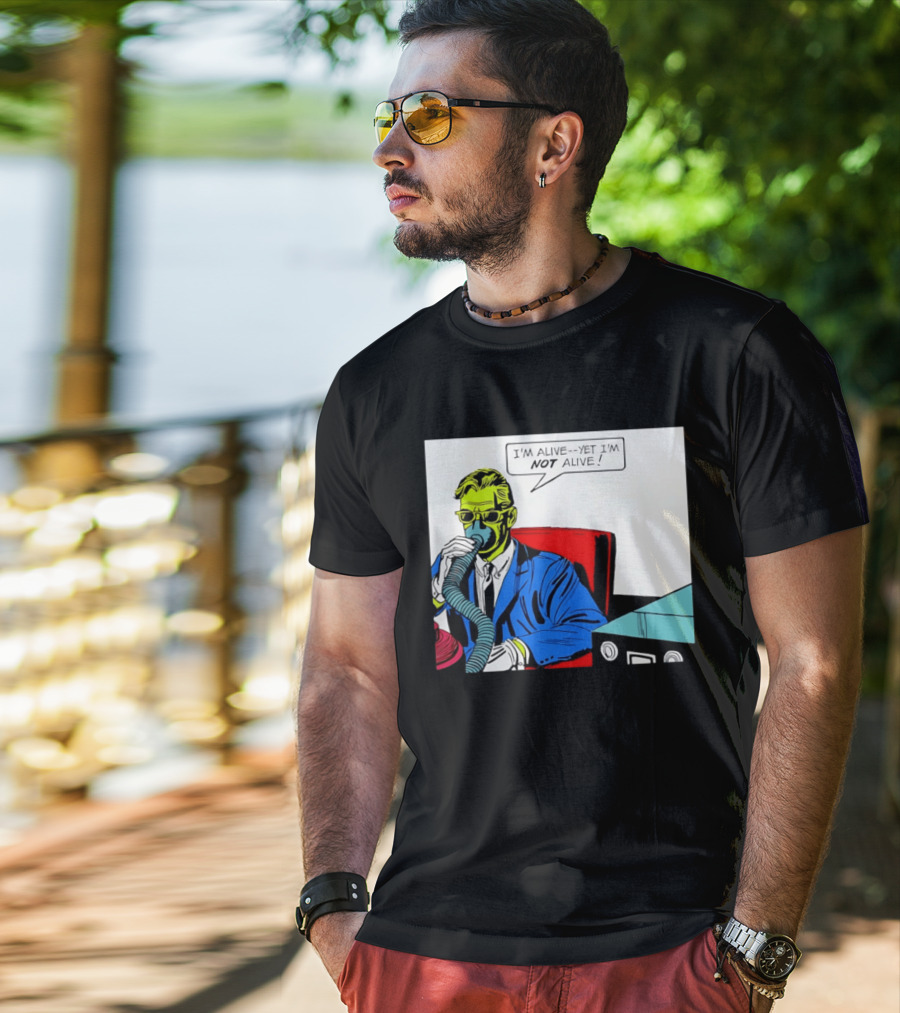 I'm Alive Yet I'm Not Alive Comic Pop Art Retro Bubble T-Shirt