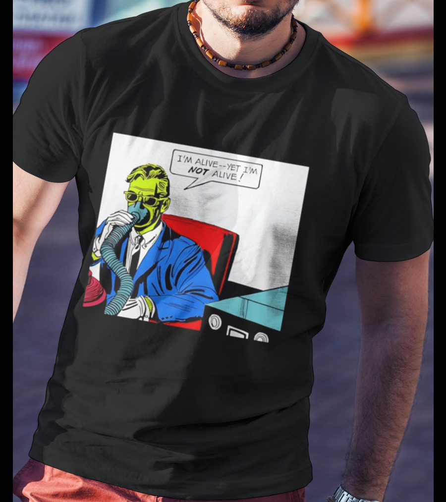 I'm Alive Yet I'm Not Alive Comic Pop Art Retro Bubble T-Shirt