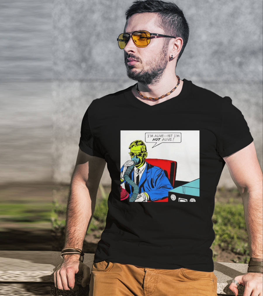 I'm Alive Yet I'm Not Alive Comic Pop Art Retro Bubble T-Shirt