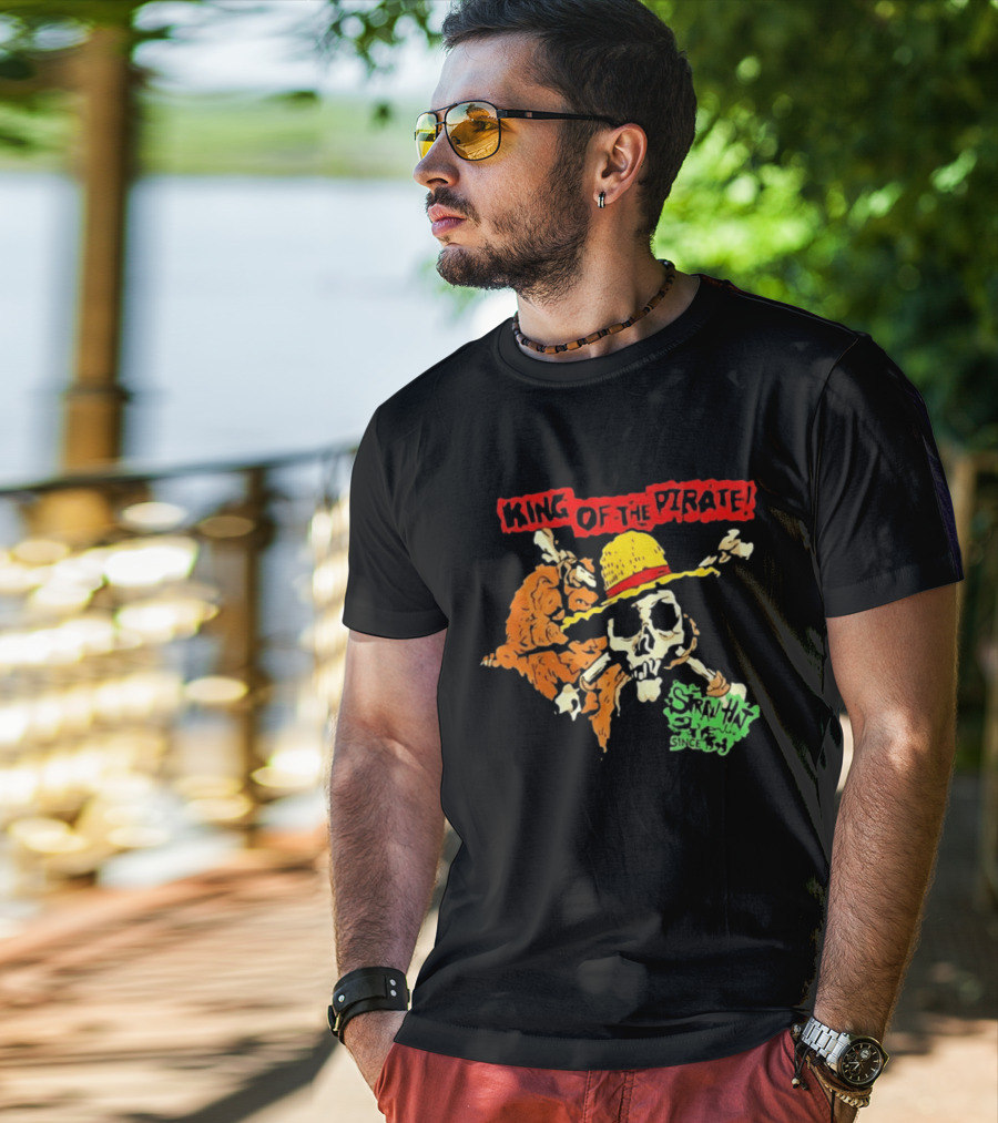 King Of The Pirate Skull And Straw Hat Since 1987 T-Shirt