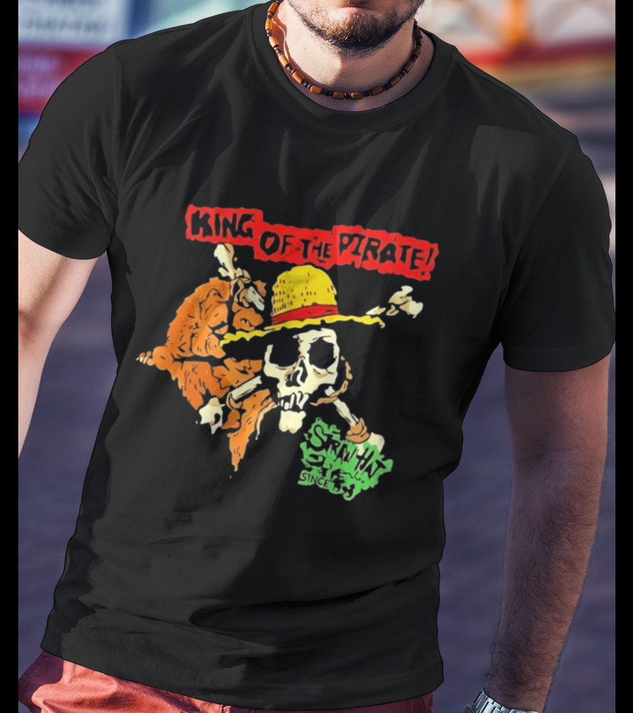 King Of The Pirate Skull And Straw Hat Since 1987 T-Shirt
