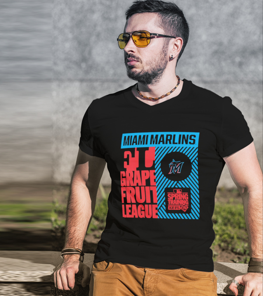 Miami Marlins 2026 Spring Training Grapefruit League 34 T-Shirt