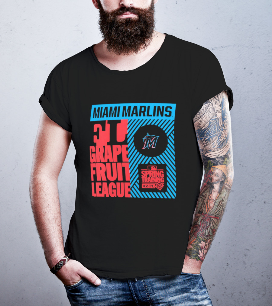 Miami Marlins 2026 Spring Training Grapefruit League 34 T-Shirt