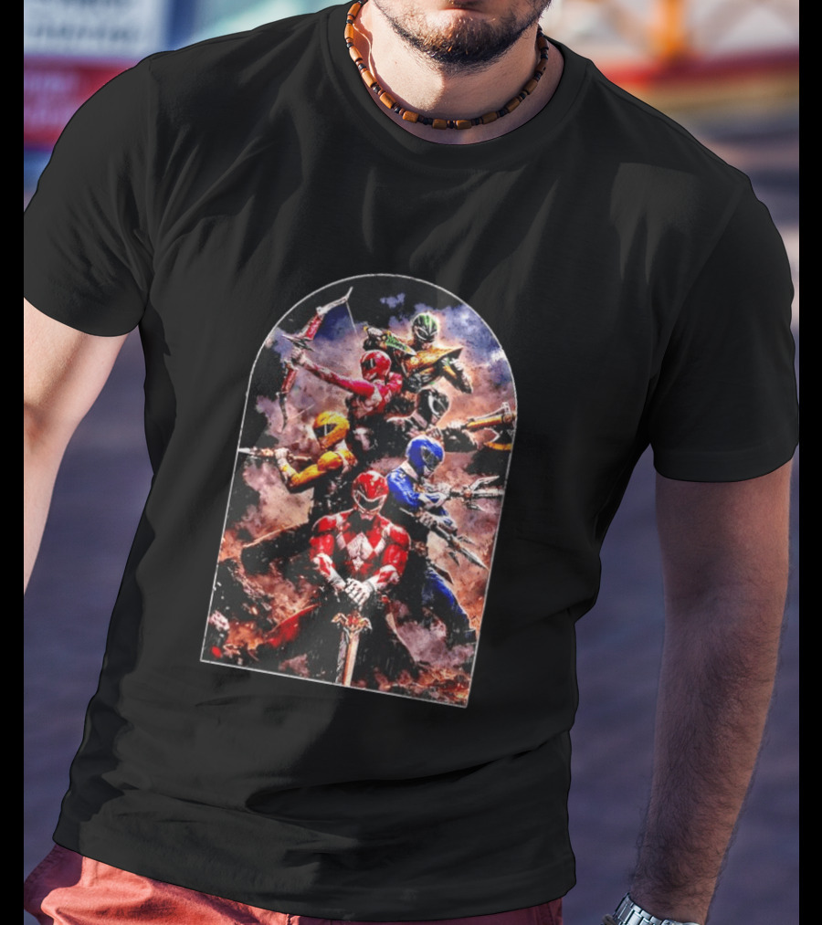Mighty Morphin Power Rangers Super Hero Team United T-Shirt