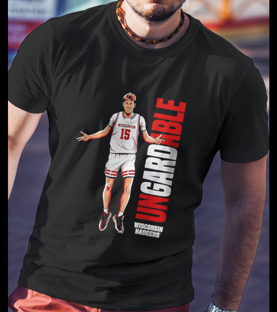 Isaac Gard Wisconsin Badgers Ungardable Basketball Player 15 T-Shirt