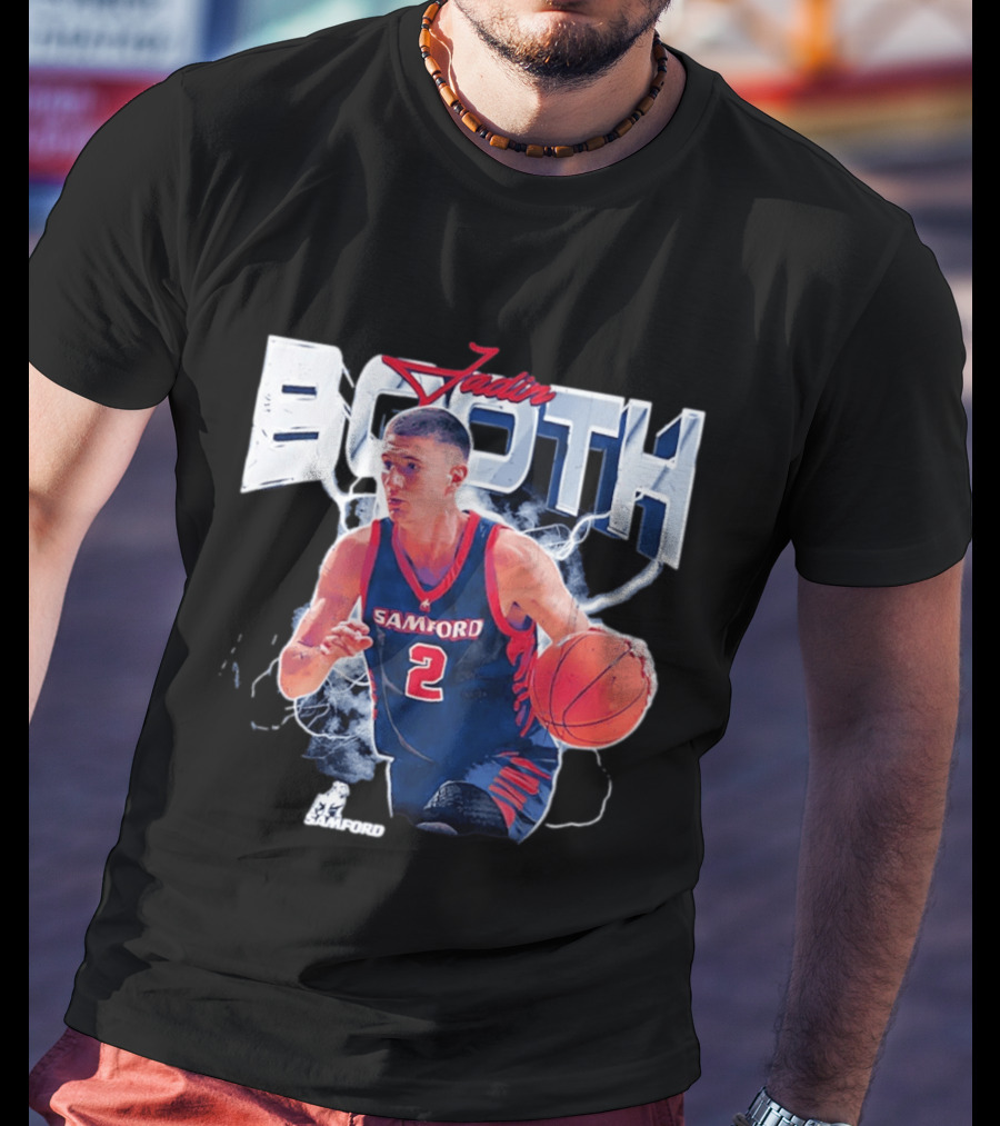 Jadin Booth Samford Basketball Number 2 NCAA '26 T-Shirt