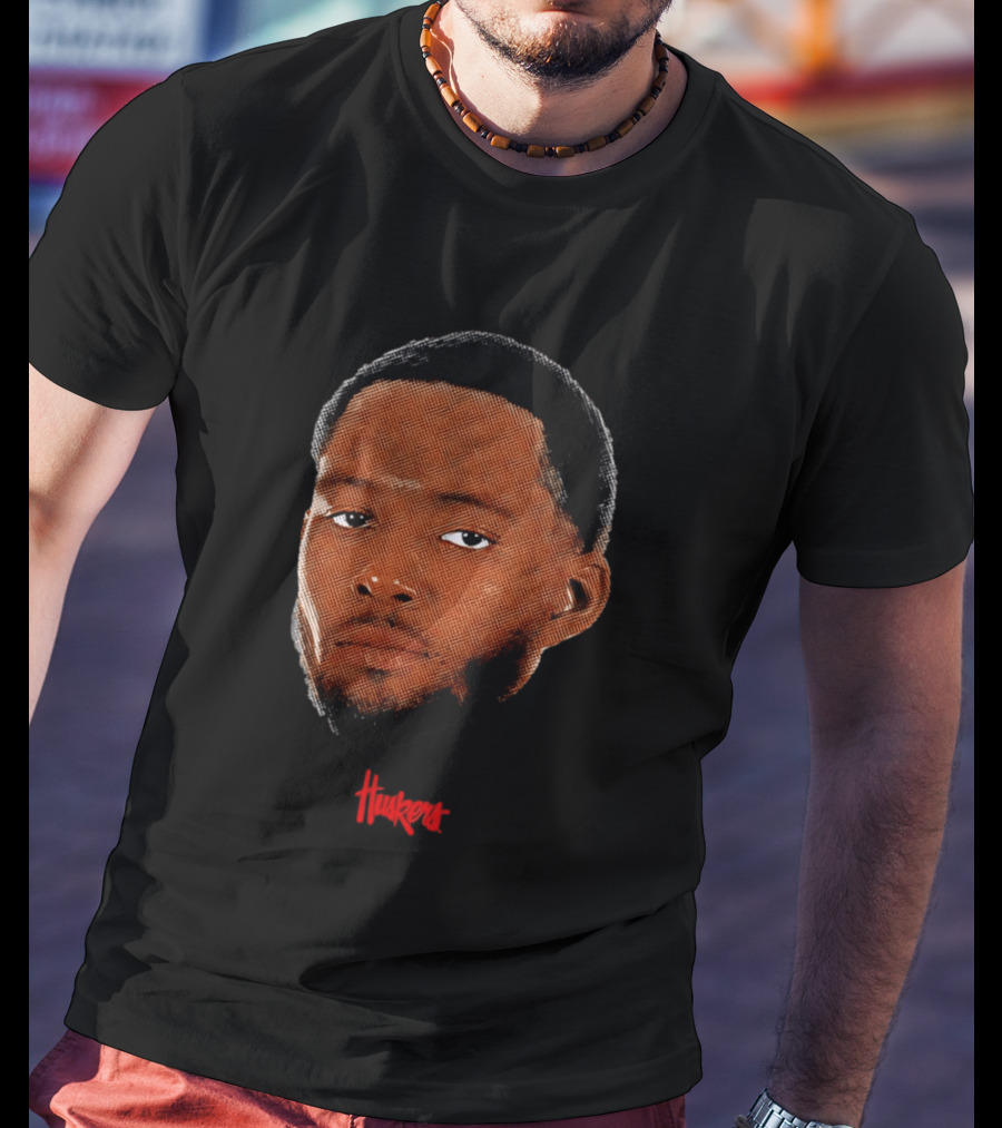 Jared Garcia Huskers Nebraska Cornhuskers Big Head T-Shirt
