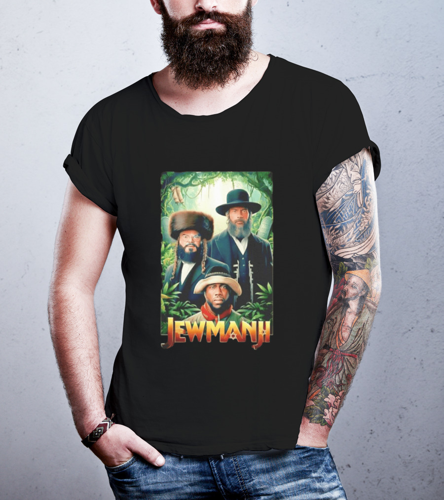 Jewmanji Movie Parody With Orthodox Jewish Characters T-Shirt