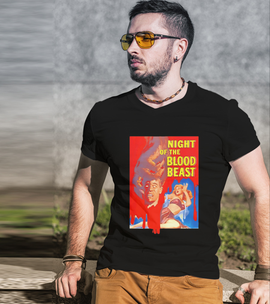 Night Of The Blood Beast Vintage Horror Movie T-Shirt