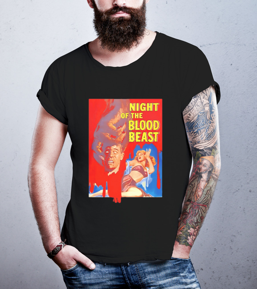 Night Of The Blood Beast Vintage Horror Movie T-Shirt